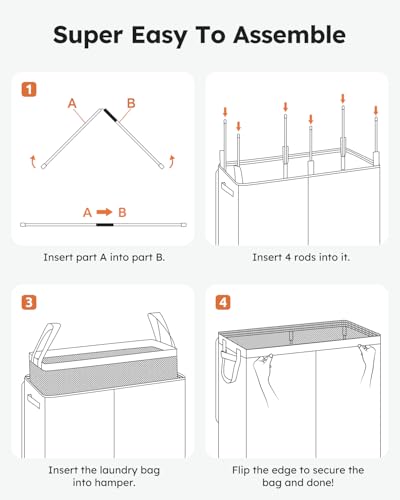 130L Laundry Hamper with Lid