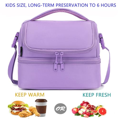 Double Decker Cooler Insulated Lunch Bag Large Tote for Boys