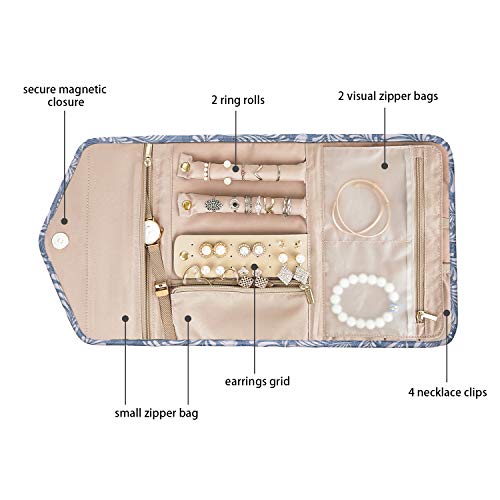 Travel Jewelry Organizer Roll Foldable Jewelry Case
