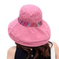 Women Summer Wide Brim Sun Hat Bucket Fishing Hats UV Protection