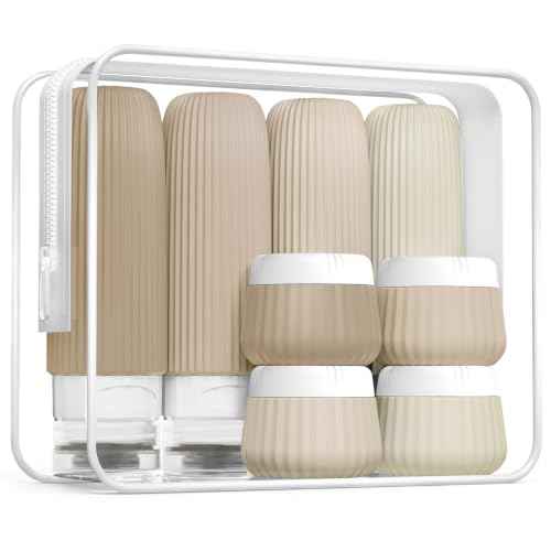 Travel Bottles for Toiletries 8 Pack (8 Count)