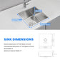15×15 Inch Undermount Kitchen Bar Sink