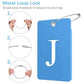 2 Pack Initial Luggage Tags for Suitcases Airplane Travel Essentials (2 Count)