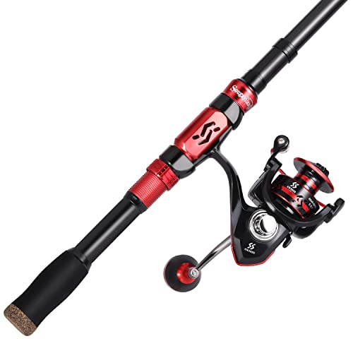 Fishing Rod and Reel Combo Set with Telescopic Fishing Pole Fishing Accessories and Carrier Bag for Saltwater Freshwater