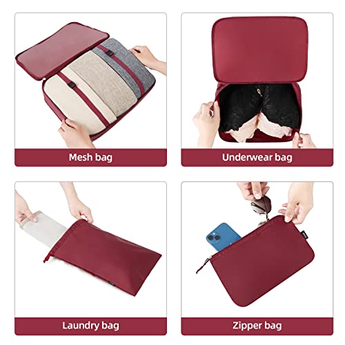 10 Set Packing Cubes Various Sizes Packing Organizer for Travel Accessories Luggage Carry On Suitcase