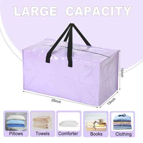 4 Pcs 24 Gallon Extra Large Moving Bags Heavy Duty Storage Bag (4 Count)