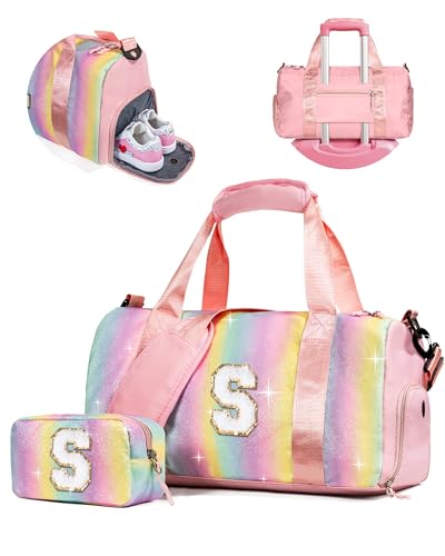 Preppy Gifts Girl Gym Bag with Shoe Compartment (2 Count)