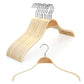 Slim Natural Wood Hangers with Extra Soft Non (10 Count)