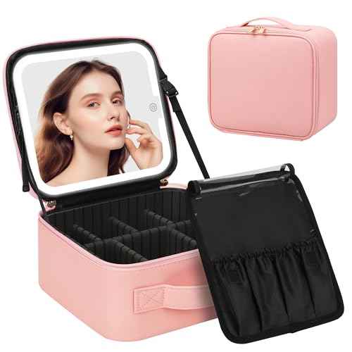 Makeup Bag with LED Mirror