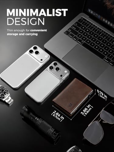 Wallet for Men with Metal Card Holder