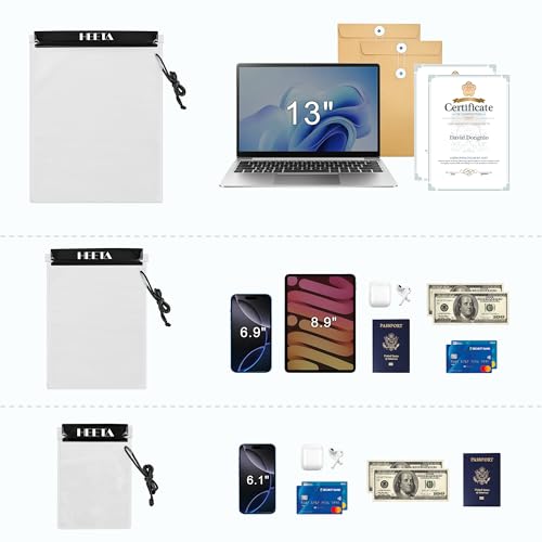 5 Pack Clear Waterproof Dry Bag Pouch (5 Count)