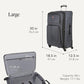 Sion Softside Expandable Spinner Luggage Durable Lightweight Travel Suitcase (3 Count)