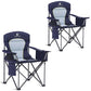 Oversized Fully Padded Camping Chairs with Lumbar Support (2 Count)