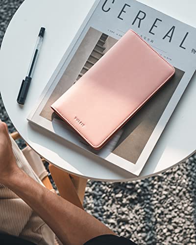 Passport Wallet for Travel RFID Blocking Premium Leather
