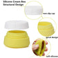 Travel Containers Sets Silicone & PP Cream Jars for Toiletries Empty Lotion Leak (9 Count)