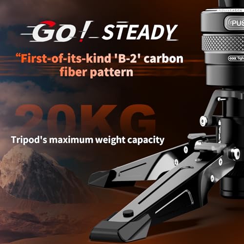 One Click Lifting Carbon Fiber Monopod