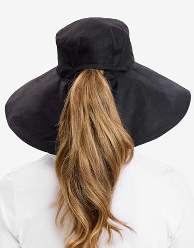 Women's Ultra Wide Cotton Linen Hat UPF 50+