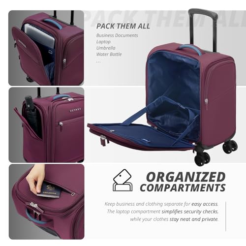 Underseat Carry On Luggage with Wheels