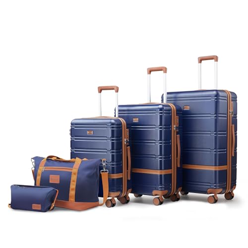 Luggage Sets 3 Piece with spinner wheels (5 Count)