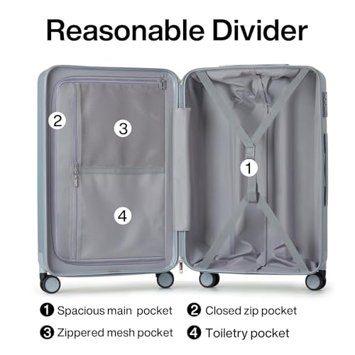 Luggage Sets 3 piece Carry On Luggage with Wheels PC Hard Shell Suitcases Lightweight Checked Travel Luggage Large Travel Suitcase Woman Men 20