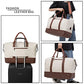 Leather Travel Bag with Shoe Pouch