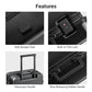 Zipperless Carry On Suitcase Airline Approved with Aluminum Frame