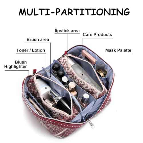 Travel Makeup Bag Organizer (3 Count)