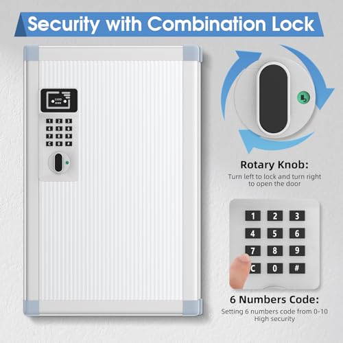 24 Slots Key Box Wall Mount with Code and Key