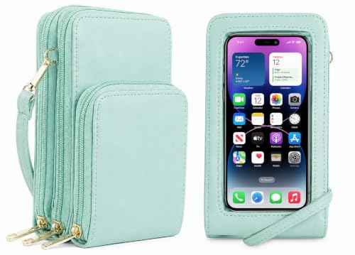 Crossbody Cellphone Purse Women Touch Screen Bag RFID Blocking Wallet Handbag Shoulder Strap