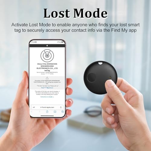 Smart Tag 2 Pack Bluetooth Tracker Work with Apple Find My