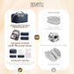 Travel Makeup Bag (3 Count)
