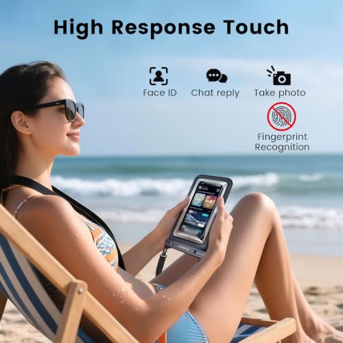 IPX8 Double Space Waterproof Phone Pouch up to 8.5" (2 Count)