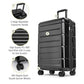 28 Inch Luggage with Wheels Hardshell Large Suitcase Lightweight Big Checked Luggage with TSA Lock Travel Rolling Suitcase for Women Men Black