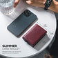 Pop up Card Wallet Minimalist Cash Wallets RFID Blocking Leather Smart Credit Card Holder with ID window for Men
