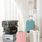 26 Inch Checked Luggage with Leather Handle