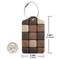 2 Pack Luggage Tags for suitcases Wood Blocks Walnut TSA Approved Label Luggage Tag Baggage Tag Leather Stainless Steel Loop Label Tag for Men Women Travel Bag Suitcase (2 Count)