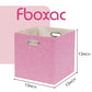 13x13x13 Inch Foldable Cube Storage Bins with Metal Handles (4 Count)