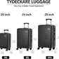 3Pcs (20/24/28) Luggage Set, Lightweight HardShell Suitcase with Wheels (3 Count)
