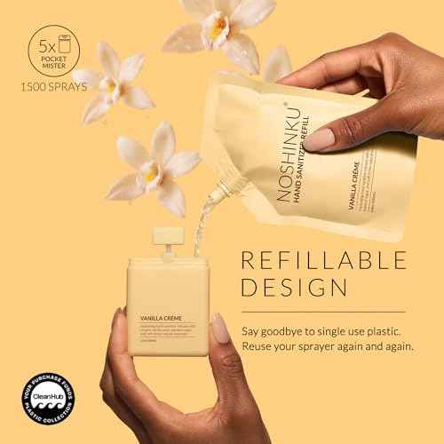 Refillable Hand Sanitizer Vanilla Crème 3 (2 Fl Oz)