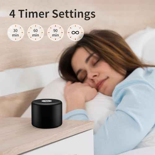 Mini Portable Sound White Noise Machine Baby Patter for Sleep with 30 Soothing Sounds for Baby Kids Adults 32 Volume Levels Sleep Soother Auto