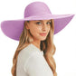 Sun Hats for Women Wide Brim Summer Hat Large Floppy Sun Straw Hat Foldable Packable Beach Hats UPF 50+