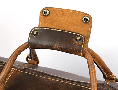 Aaron Leather Duffle Bag for Men