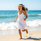 Women Wide Brim Bow Straw Hat Floppy Foldable Beach Sun Hat Roll up Cap UPF 50+