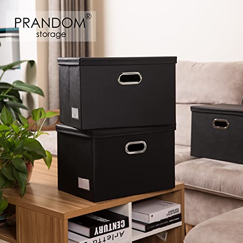 Collapsible Storage Bins with Lids [3 (3 Count)