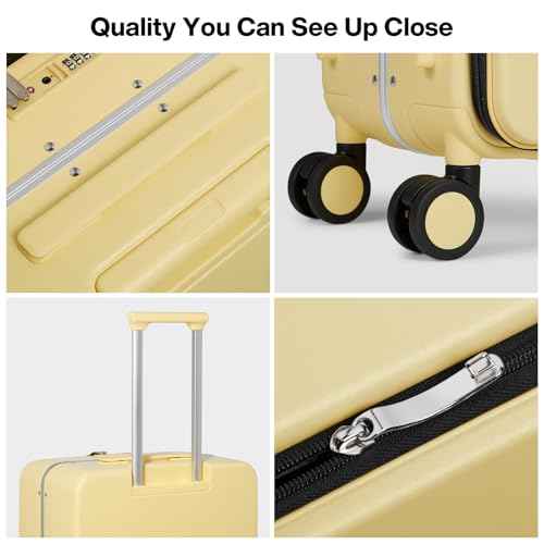 26 Inch Large Checked Luggage PC Hard Shell Suitcase Top Opening Aluminum Frame Travel Suitcases with Wheels