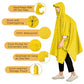 Reusable Rain Poncho for Adults