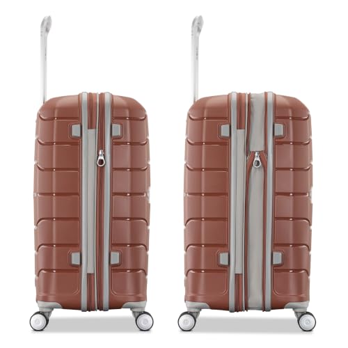 Freeform Large Checked Luggage with Dual 360° Spinner Wheels