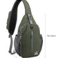 Crossbody Sling Backpack Sling Bag Travel Hiking Chest Bag Daypack