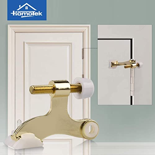 24 Pack Hinge Pin Bright Brass Door Stopper (24 Count)