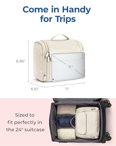 Toiletry Bag Travel Makeup Bag with Hanging Hook